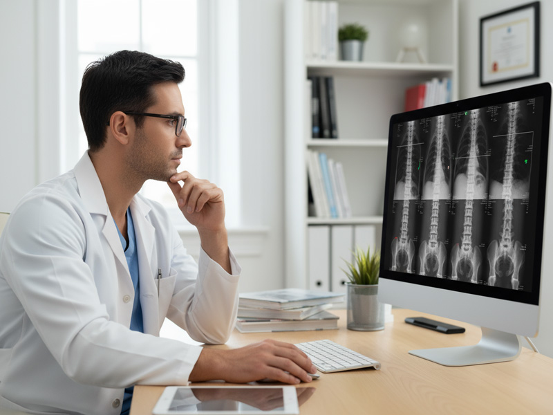 تحليل الأشعة السينية الكاملة للعمود الفقري